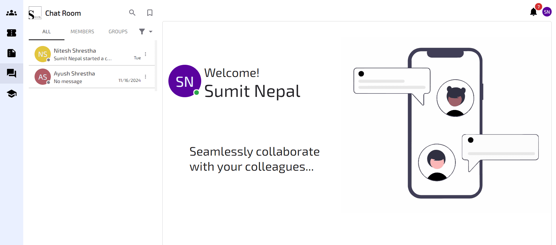 Internal Chat Application